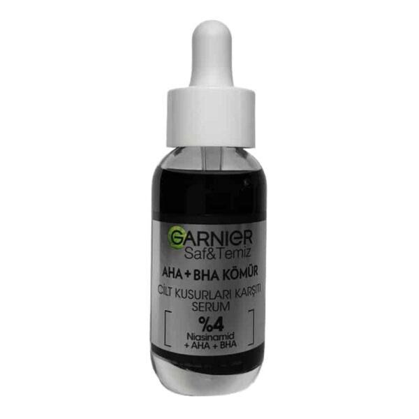 سرم زغال گارنیر GARNIER مدل AHA+BHA - Image 1