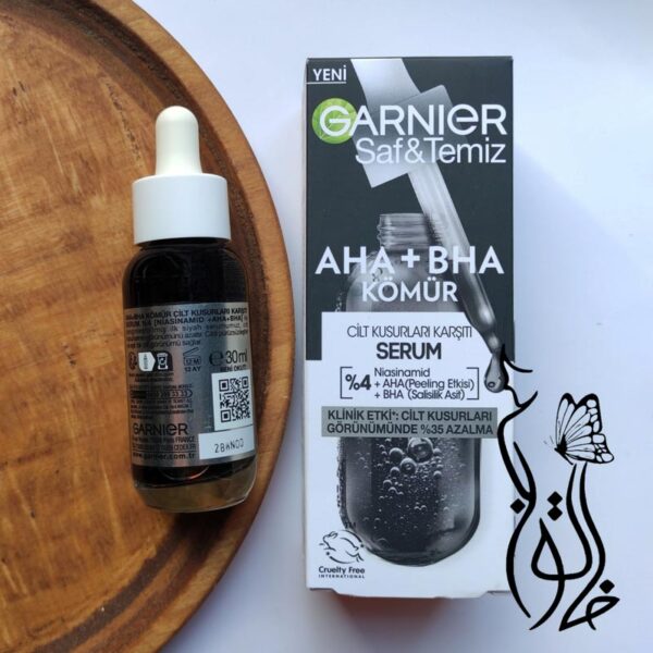 سرم زغال گارنیر GARNIER مدل AHA+BHA - Image 3