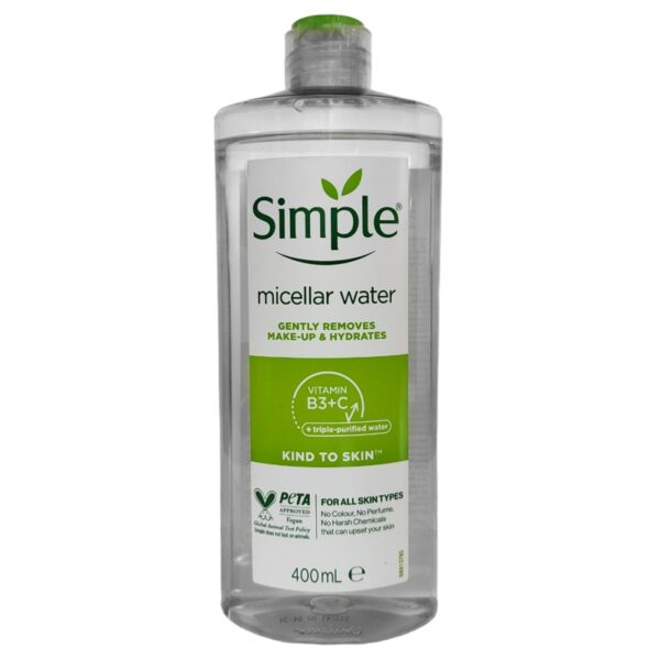 میسلارواتر انواع پوست سیمپل حجم 400 میل - SIMPLE - Image 1