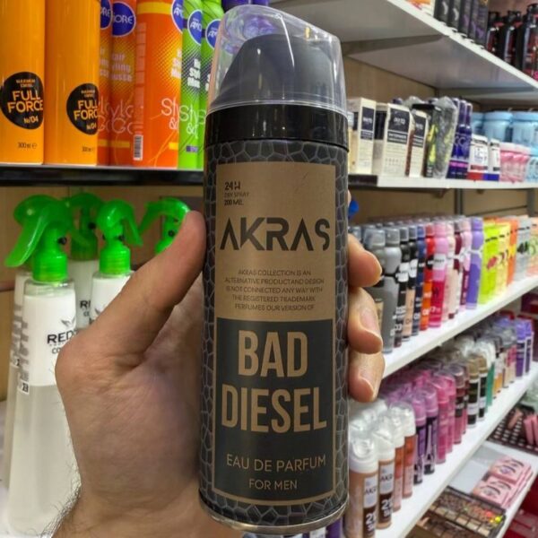 اسپری لباس مردانه دیزل بد آکراس | AKRAS Diesel Bad spary - Image 1