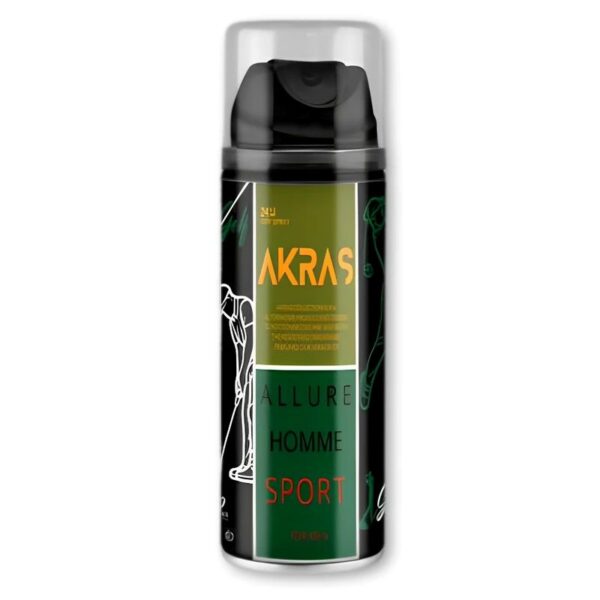 اسپری لباس مردانه الور هوم اسپرت آکراس | AKRAS Allure Homme Sport spary - Image 1