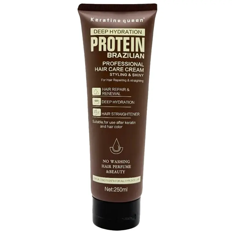 Keratin-Queen-Deep-Hydration-Protein-Brazilian-Professional-Hair-Care-Cream کرم مو بعد حمام پروتئین برزیلی کراتین کویین - Keratin Queen - Image 1