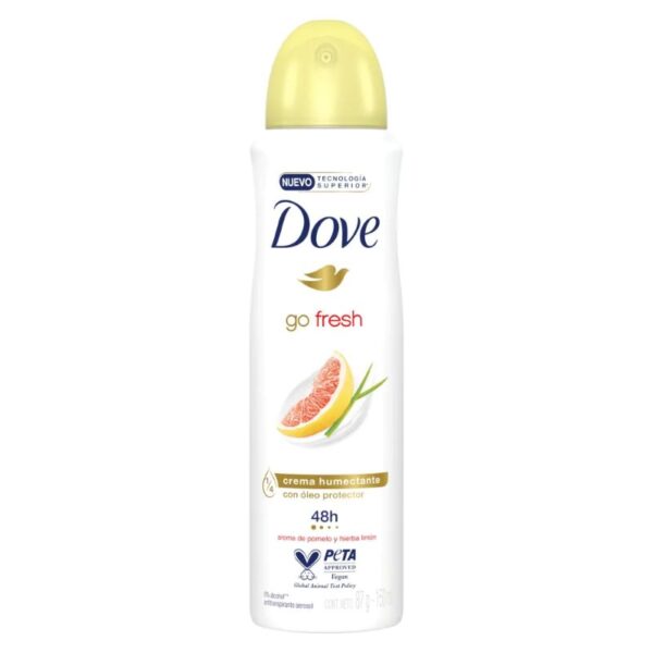 اسپری ضدتعریق داو زنانه رایحه گریپ‌فروت و علف لیمو – Dove - Image 1