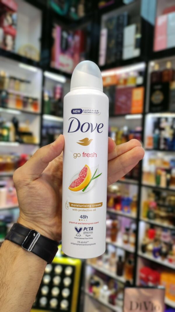 اسپری ضدتعریق داو زنانه رایحه گریپ‌فروت و علف لیمو – Dove - Image 2