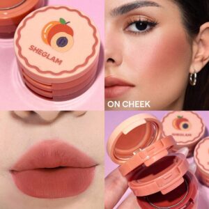 رژگونه و رژلب طبقاتی شیگلم (هلو) – SHEGLAM