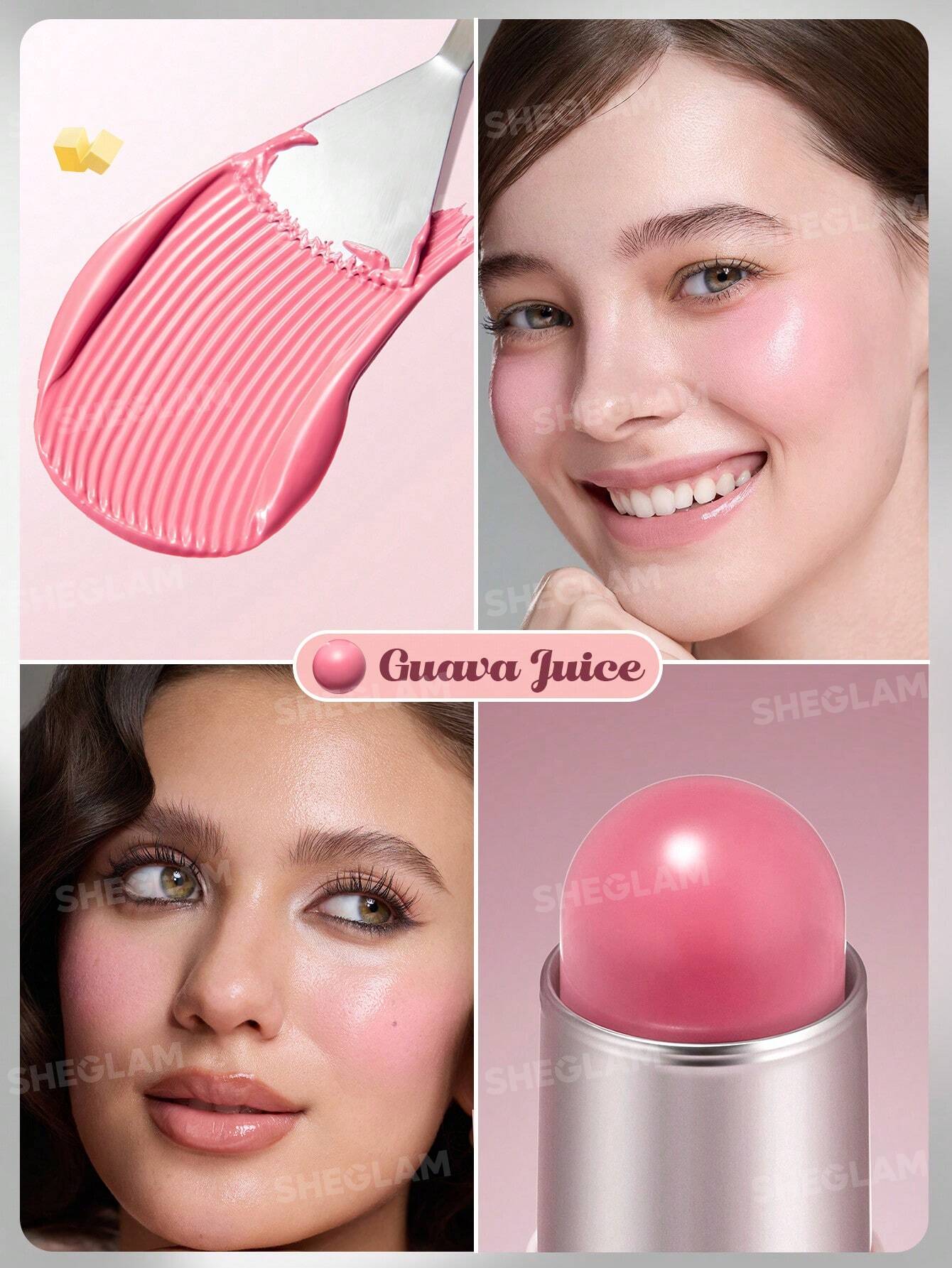 17436655573e4611d9c8b5c13fcd3dbe1e440be064_wk_sheglam رژگونه استیکی کره ای شیگلم مدل SHEGLAM - Buttery bliss - Image 5
