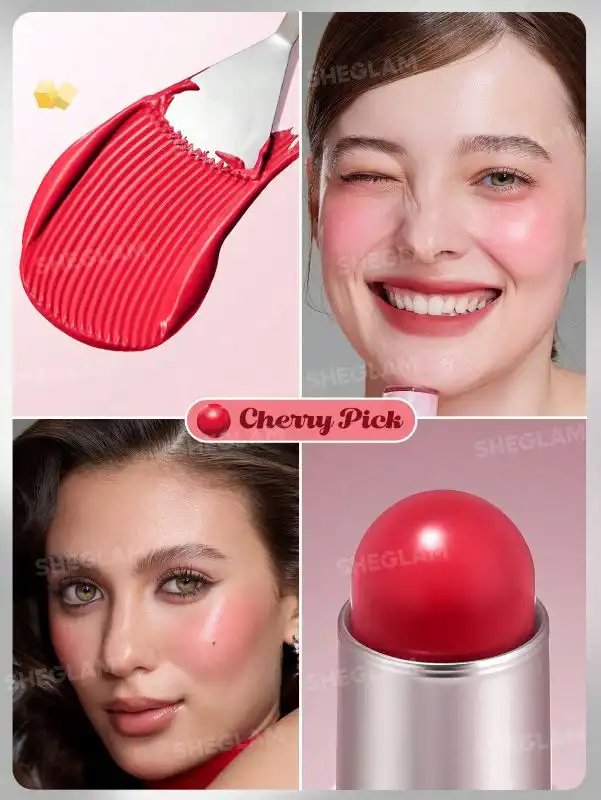 Buttery Bliss Blush Stick-Cherry Pick رژگونه استیکی کره ای شیگلم مدل SHEGLAM - Buttery bliss - Image 8