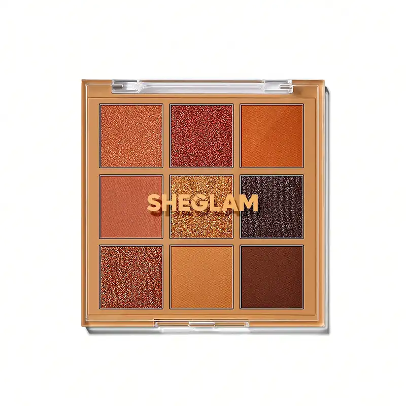 SHEGLAM Nine To Fine Eyeshadow Palette-Status Symbol پالت سایه 9 رنگ مربعی شیگلم رنگ (Status Symbol) - SHEGLAM - Image 1