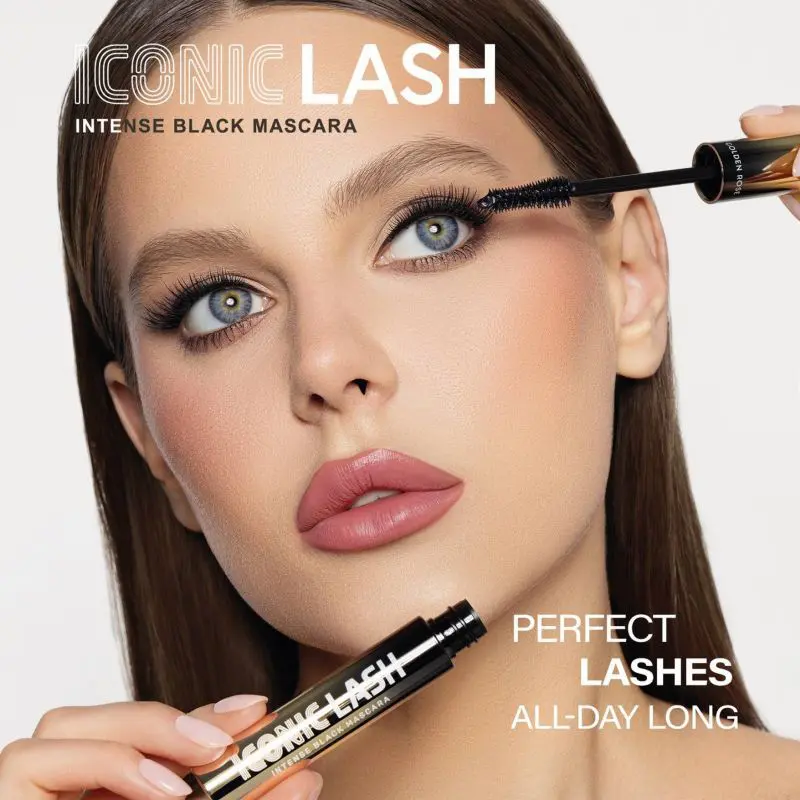 Goldedn-Rose-ICONIC-LASH-INTENSE -BLACK-MASCARA-3 ریمل حجم دهنده گلدن رز مدل آیکونیک لش - Golden Rose - Image 2