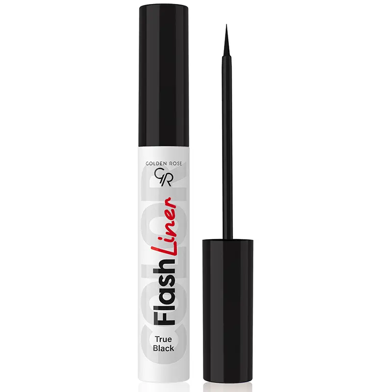 Golden-Rose-FLASH-LINER-COLORED-EYELINER-TRUE-BLACK خط چشم مویی مشکی گلدن رز - Golden Rose - Image 1