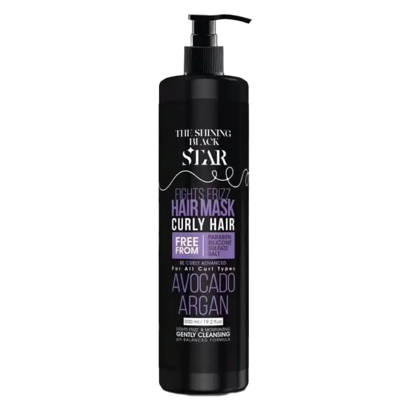 Black-Star-Curly-hair-Hair-Mask-Avocado-Argan ماسک مو فر بلک استار – Black Star - Image 1