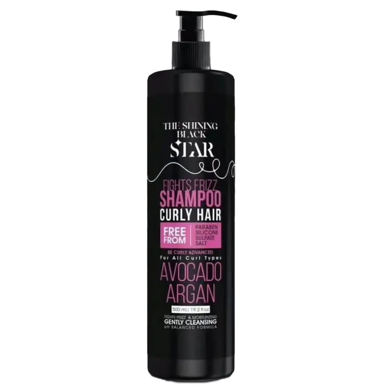 Black-Star-Curly-hair-Shampoo-Avocado-Argan شامپو مو فر بلک استار – Black Star - Image 1
