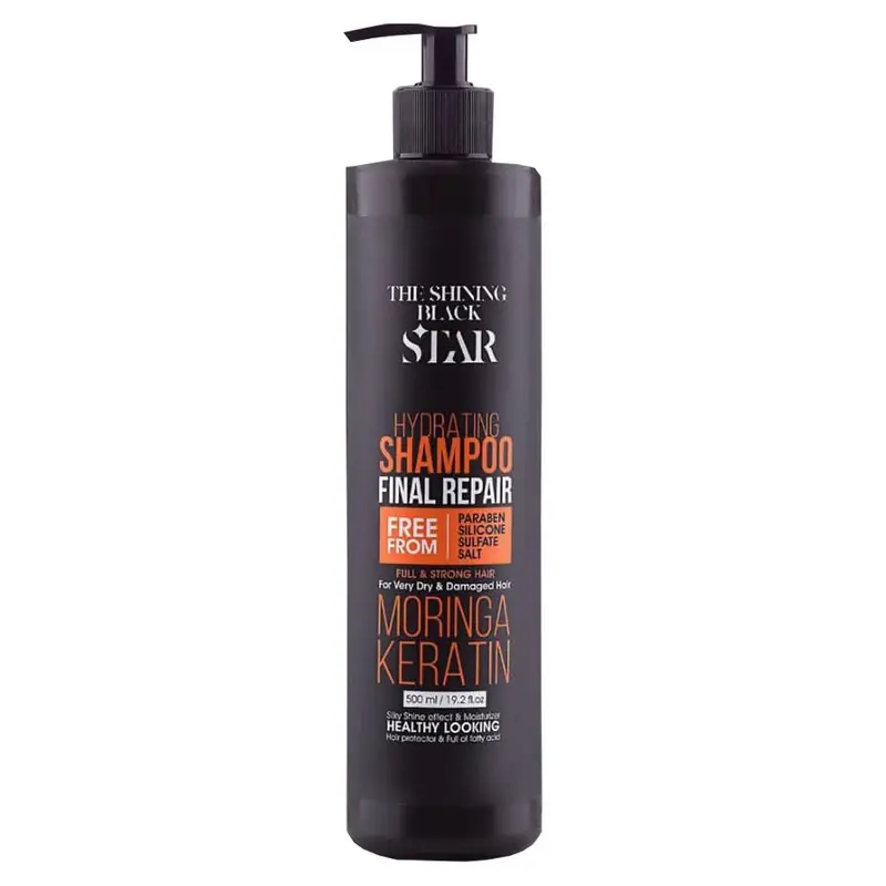 Black-star-Hydrating-Shampoo-Moringa-Keratin شامپو روغن مورینگا بلک استار - Black Star - Image 1