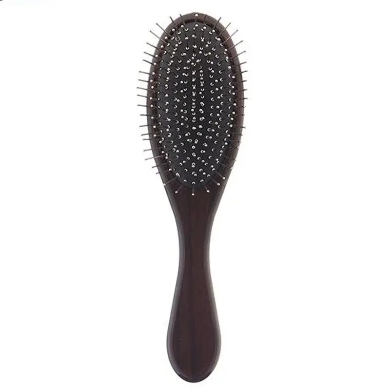 hair-Brush-Wood برس تخت دانه فلزی طرح چوب - Image 1