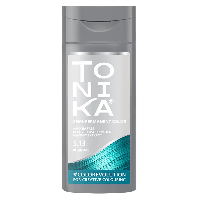 tonika-hair-color-shampoo-513-Ocean-Blue شامپو رنگ مو تونیکا (5.13 آبی اقیانوسی) - TONIKA - Image 1