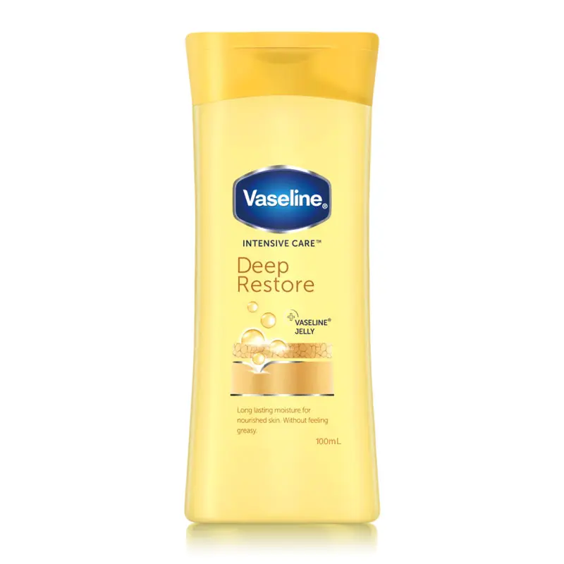 vaseline-intensive-care-deep-restore-body-lotion-100 ml لوسیون بدن عسل و جو دوسر وازلین 100میل - Vaseline - Image 1