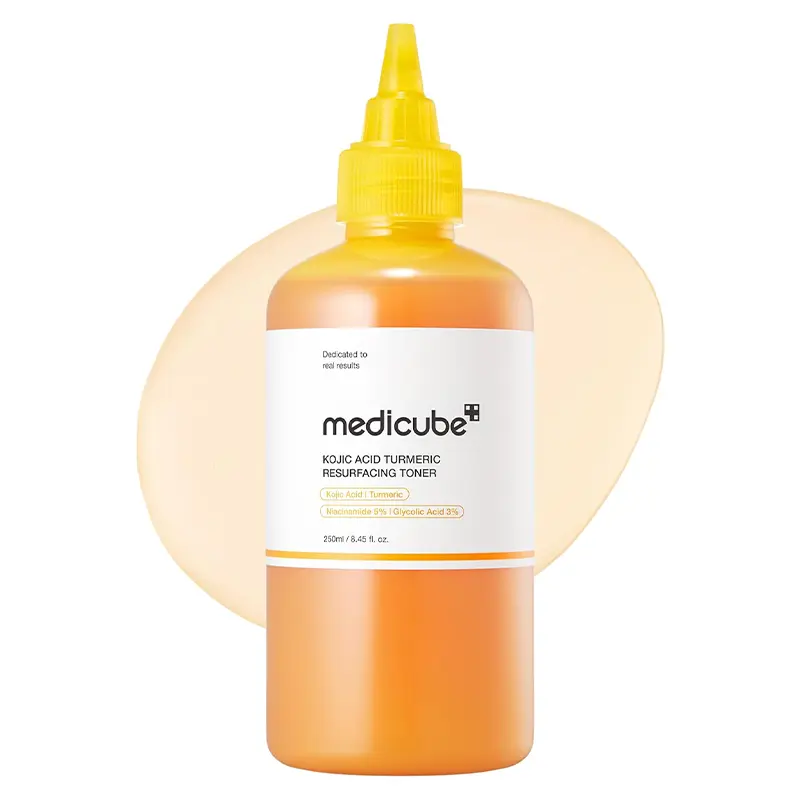 medicube-Kojic-Acid-Turmeric-Smoothing-Toner تونر لایه بردار و روشن کننده کوچیک اسید و زردچوبه مدی کیوب - medicube - Image 1
