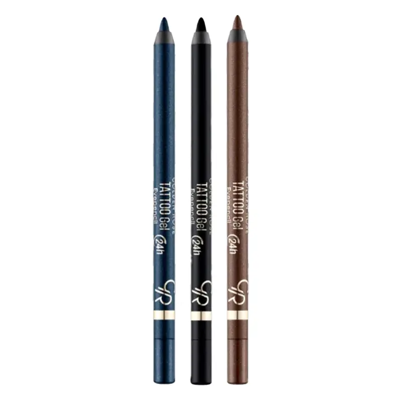 GOLDEN-ROSE-TATTOO-GEL-WATERPROOF-EYEPENCIL مداد چشم تتو ژل ضد آب گلدن رز - GoldenRose - Image 1