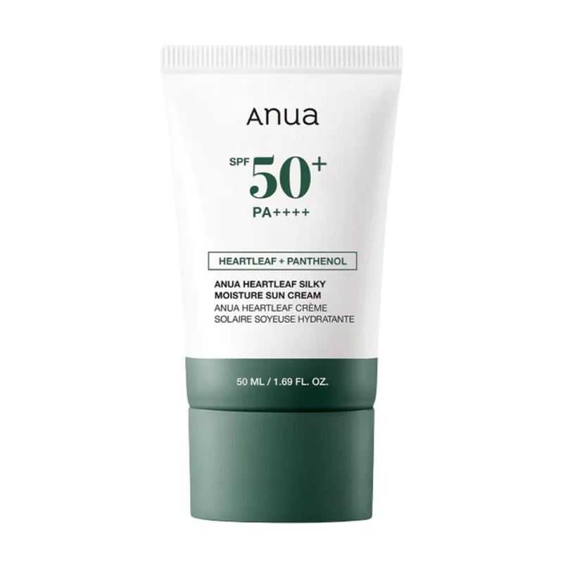 Anua-Heartleaf-Silky-Moisture-Mild-Sunscreen ضد آفتاب مرطوب کننده و تسکین دهنده هارتلیف آنوا (سری جدید) - Anua - Image 1