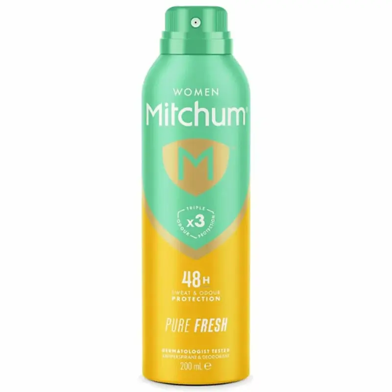 Mitchum-Antiperspirant-Deodorant-Spray-Pure-Fresh اسپری ضد تعریق زنانه میچام مدل پیور فرش - Mithchum - Image 1
