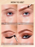 کیت خط چشم و خط ابرو ژله ای شیگلم - SHEGLAM - Image 4