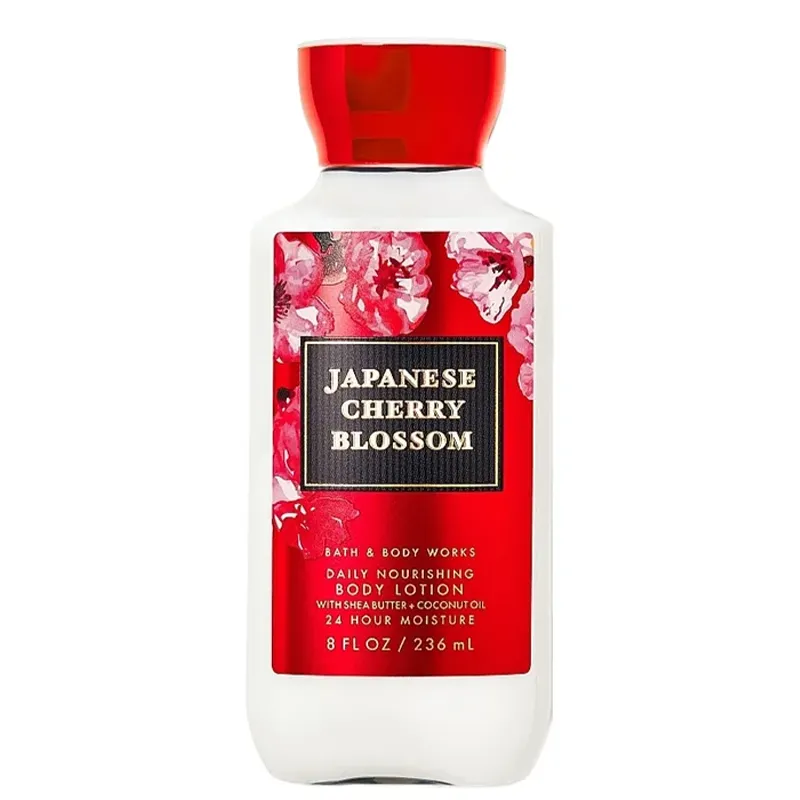 Bath-&-Body-Works-Japanese-Cherry-Blossom-Daily-Nourishing-Body-Lotion لوسیون بدن Japanese Cherry Blossom بث اند بادی ورکز - BATH & BODY WORKS - Image 1