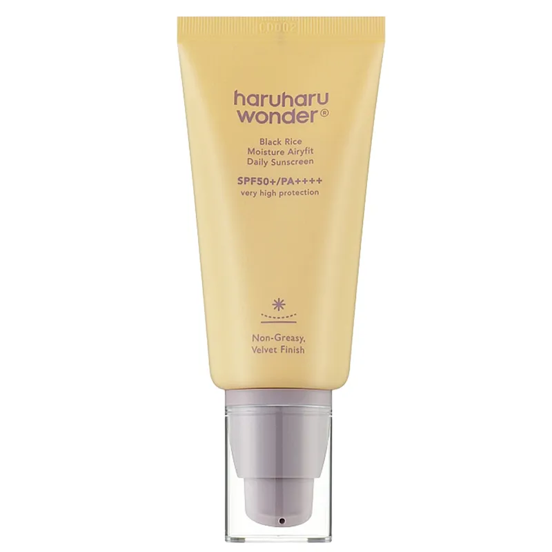 Haruharu-Wonder-Black-Rice-Moisture-Airyfit-Daily-Sunscreen ضد آفتاب رطوبت رسان برنج سیاه هارو هارو واندر - haruharu Wonder - Image 1