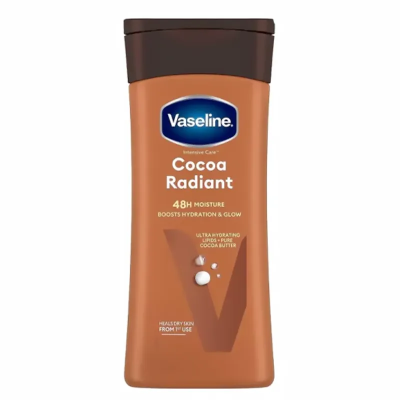 Vaseline-Intensive-Care-Cocoa-Radiant-Body-Lotion-200ml لوسیون بدن کره کاکائو 200میل وازلین - Vaseline - Image 1