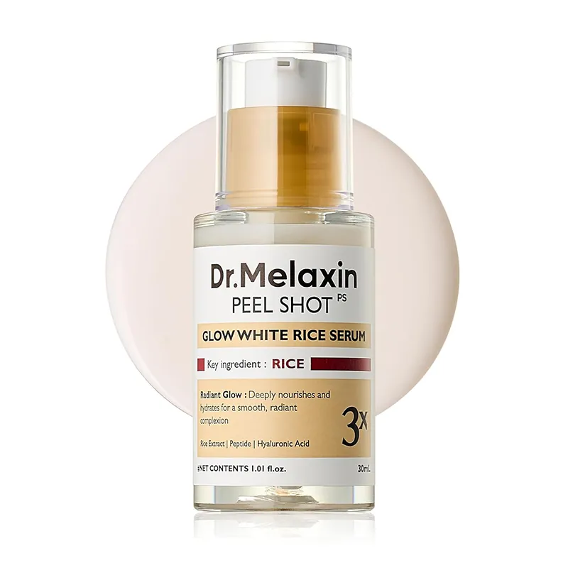 Dr.Melaxin-Peel-Shot-Glow-White-Rice-Serum سرم روشن کننده و کنترل منافذ عصاره برنج دکتر ملاکسین - Dr.Melaxin - Image 1